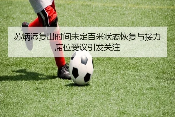 苏炳添复出时间未定百米状态恢复与接力席位受议引发关注